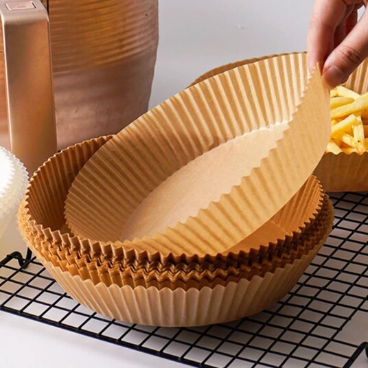 50 pakning bakepapir for AirFryer 16 cm   liten