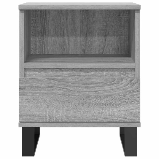  Nattbord 2 stk grå sonoma 40x35x50 cm konstruert tre 8721012110328