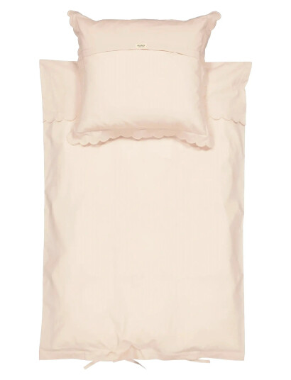 MarMar Copenhagen Bed Linen Scallop Baby - Beige - 70X100CM