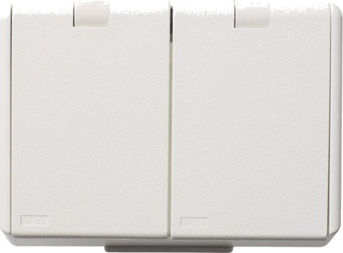 Elko Stikkontakt Dobbel Jord 1090 U PT Polarhvit Elko - 1530661