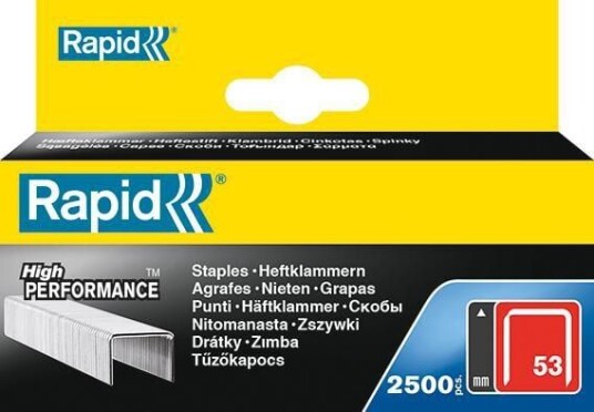 Rapid Häftklammer 53/14mm, Galvad, 2500-Pack Rapid Häftklammer 53/14mm, Galvad, 2500-Pack