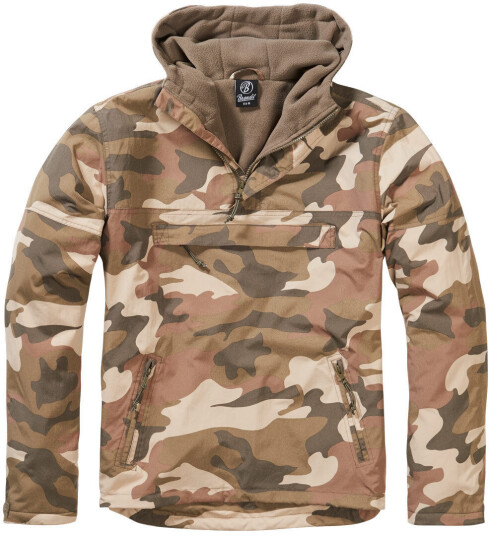 Brandit Windbreaker Jakke L Brun Beige Brandit Windbreaker Jakke L Brun Beige