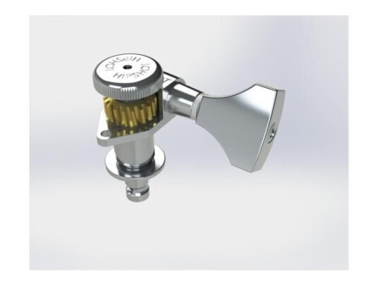 Hipshot Grip-Lock Open Guitar Tuning Machines - Treble Side Right - Chrome
