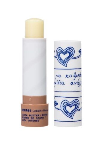 Korres Lip Balm Extra Care Cocoa Butter Transparent Korres Lip Balm Extra Care Cocoa Butter Transparent