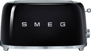 Smeg TSF02 4-skivers Brødrister med Bagelfunksjon i Sort Rustfritt Stål Smeg TSF02 4-skivers Brødrister med Bagelfunksjon i Sort Rustfritt Stål