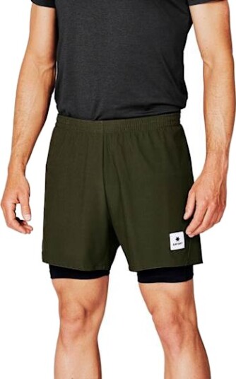 Saysky 2 in 1 Pace Shorts 5" Herre Green L