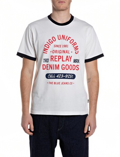 Replay T Shirt Regular Red L Replay T Shirt Regular Red L