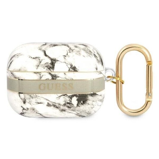 Guess Marble Strap Collection Beskyttelsesveske For Airpods Pro Grey