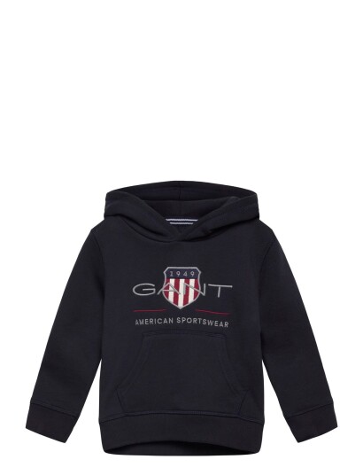 Gant Kids Archive Shield Hoodie Navy 110 Gant Kids Archive Shield Hoodie Navy 110