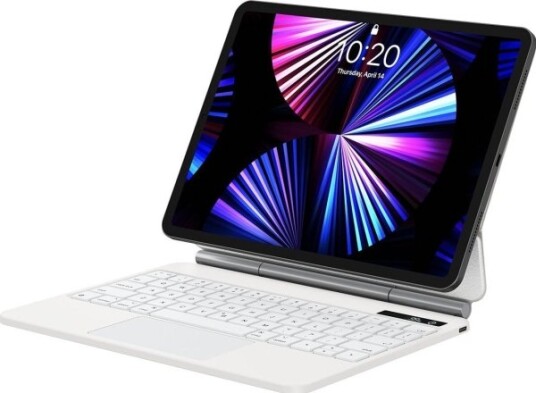Baseus-Deksel Med Baseus Brilliance-Tastatur For Ipad Pro 11" (2018/2020/2021) Ipad Air4/Air5 10,9" (Hvit)