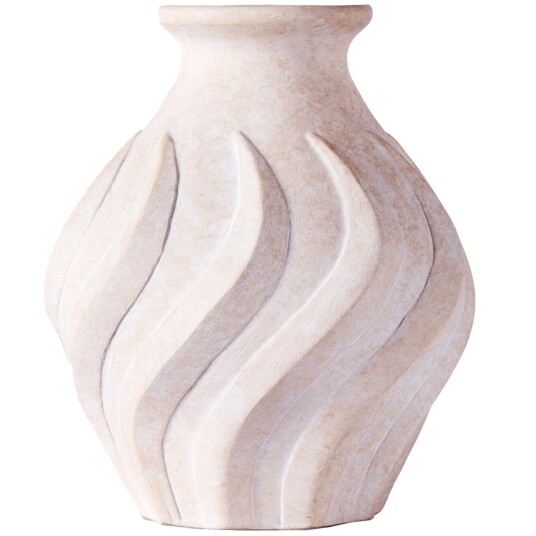 Dusty Deco Swirl Vase Stor Hvit Dusty Deco Swirl Vase Stor Hvit