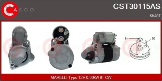 Starter CASCO CST30115AS Starter CASCO CST30115AS