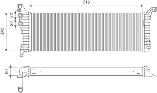 VALEO 701381 Radiator, motorkjøling