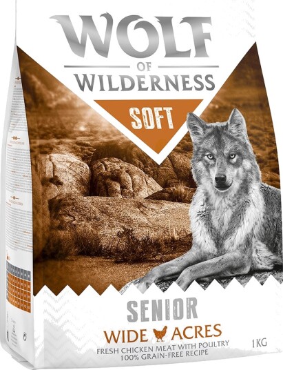 Wolf Of Wilderness Tørrfôr Senior Soft Wide Acres Kylling 5 kg