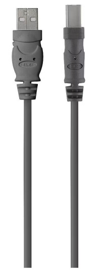 Belkin kabel USB-A til USB-B - printer til pc (4,8 m) Belkin kabel USB-A til USB-B - printer til pc (4,8 m)