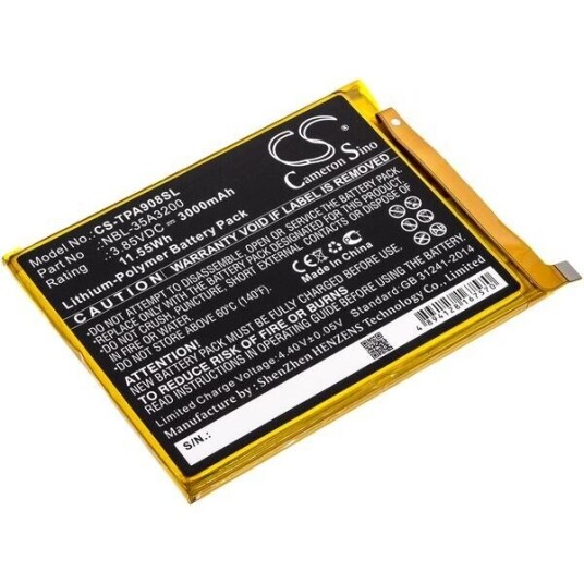 TP-Link TP908A batteri (3000 mAh 3.85 V, Sort)