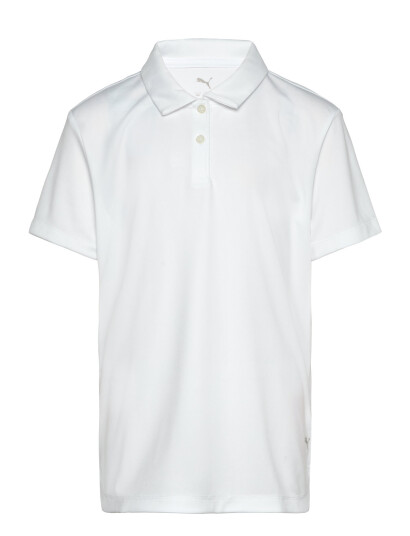 PUMA Golf Girls Pure Ss Polo White 176 PUMA Golf Girls Pure Ss Polo White 176