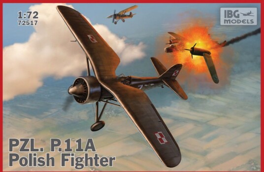 IBG PZL P.11a Polsk Jagerfly Byggesett 1:72 IBG PZL P.11a Polsk Jagerfly Byggesett 1:72