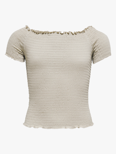 Kids Only Boa Ann Short Sleeve Smock Top Junior Grå 110/116