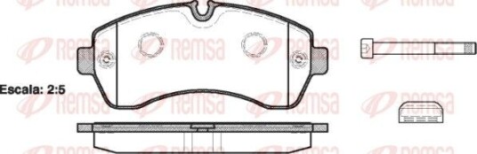 Bremseklosser REMSA 1243.00 Bremseklosser REMSA 1243.00