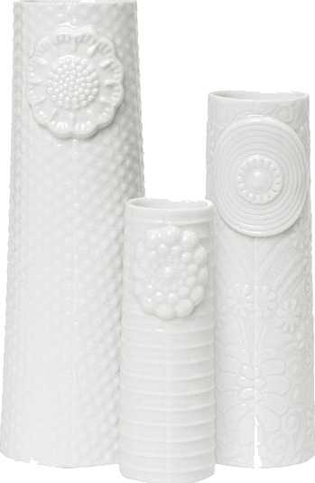 Dottir Nordic Design Pipanella Flock Vaser 3 stk Clean Linen