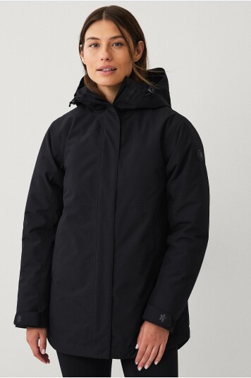 Áhkká Parka Urban Padded Parka W Svart