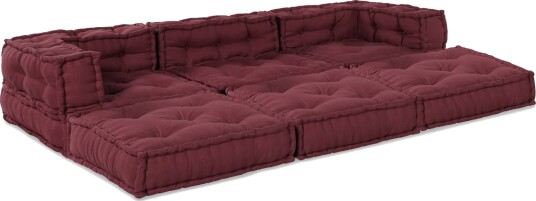 vidaXL Modulsofa-enhet 3 pcs Marron Stoff vidaXL Modulsofa-enhet 3 pcs Marron Stoff