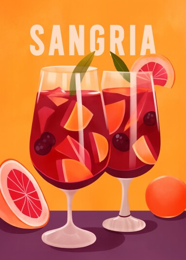 Plakat Sangria Glass Plakat Sangria Glass