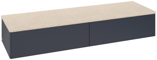 Villeroy & Boch Villeroy & Boch Antao Sideskap 160x50x26,8 cm u/lys Blå Matt/Crème Villeroy & Boch Villeroy & Boch Antao Sideskap 160x50x26,8 cm u/lys Blå Matt/Crème