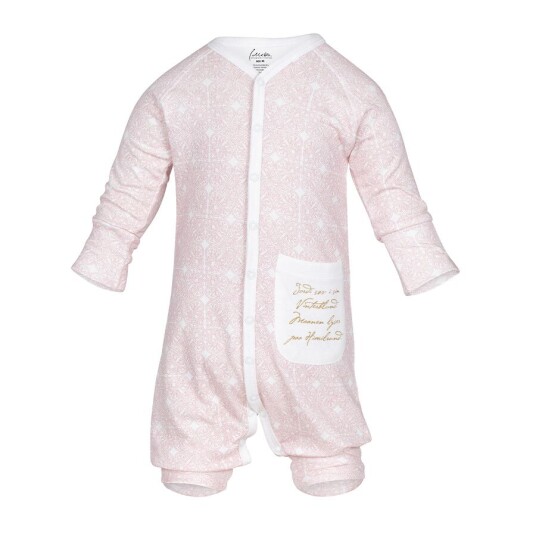 Pysjamas til baby - Tuva pysj - Vaffel - Rosa Pysjamas til baby - Tuva pysj - Vaffel - Rosa