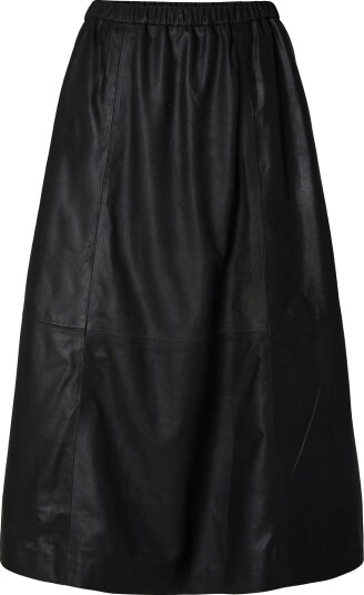 YAS Yascolea Hw Long Leather Skirt BLACK 36 YAS Yascolea Hw Long Leather Skirt BLACK 36