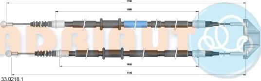 Tautrekk, håndbremse ADRIAUTO 33.0218.1