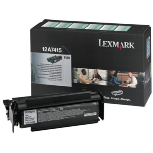 Lexmark 12A7415 Tonerkassett sort 10.000 sider return, høy kapasitet