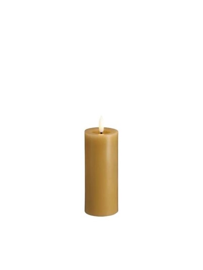 Moods & More LED pillar candle   Melted Honey mustard   49x125 mm