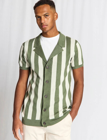 Bruun & Stengade Bs Romeo Regular Fit Polo Shirt   Khaki green   L