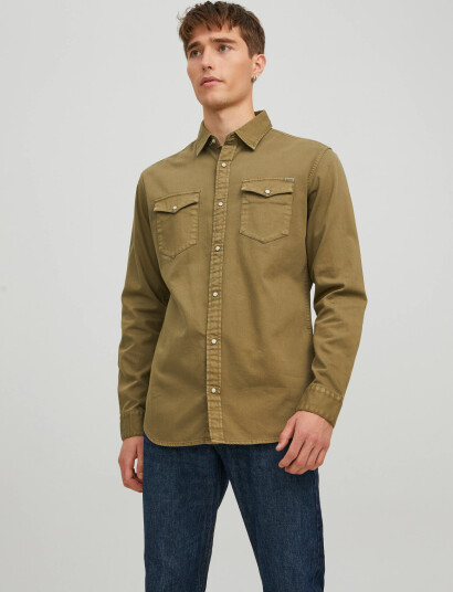Jack & Jones Jjesheridan Shirt L/S Noos - Green - S