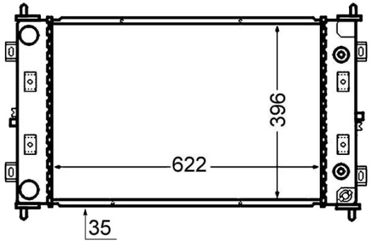 MAHLE CR 1425 000S Radiator motorkjøling MAHLE CR 1425 000S Radiator motorkjøling