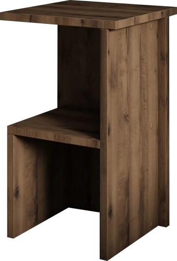 Tunel Nattbord 29,6x50x29,6 cm - Antikk valnøtt