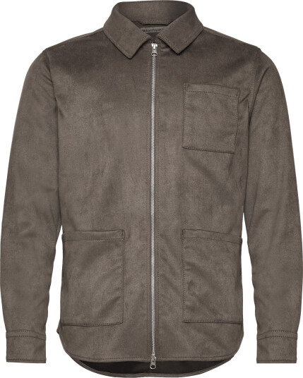 Human Scales Rickard Vegan Suede Jacket   Grey   XXL