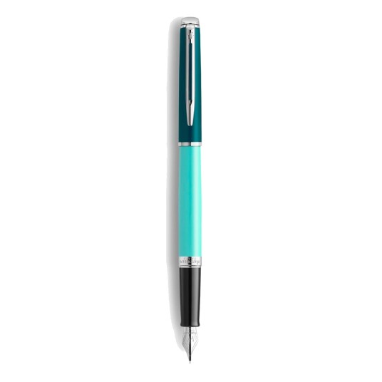 Waterman Hemisphere Colour Blocking Fyllepenn Med Gaveeske Fin Grønn