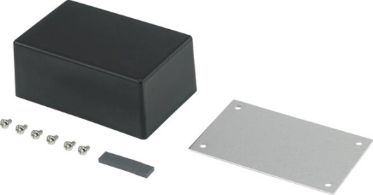 Tru Components 98003C9 530086 83,5 × 53,5 × 35 mm ABS Metall Svart