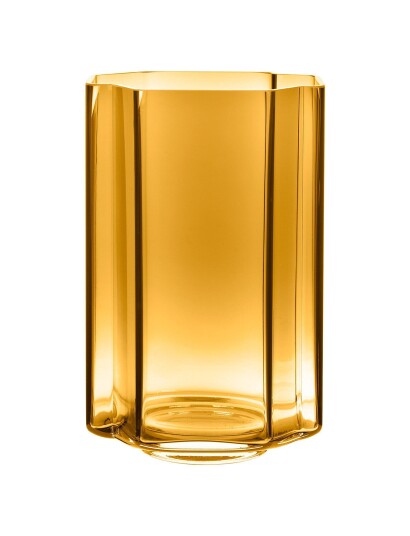 Louise Roe Funki Vase Asymmetric Orange AMBER H16CM