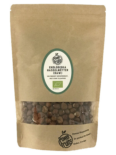 Powerfruits Økologiske Hasselnøtter 1000 g