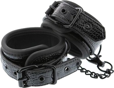 Dream Toys Blaze Ankle Cuff Croco Black