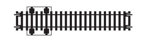 Hornby Isolert Rett Skinne (1 stk.) R618 Hornby Isolert Rett Skinne (1 stk.) R618