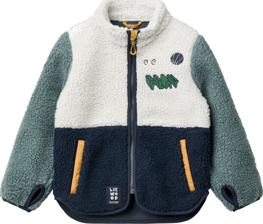 Liewood Fleecejakke Nolan Play Mix Liewood 1 år 80 Fleecejakke Beige Blå Grønn