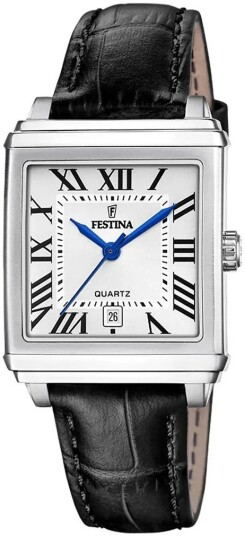 Festina Dameklokke F20682 3 Classic Sølvfarget/Lær Festina Dameklokke F20682 3 Classic Sølvfarget/Lær