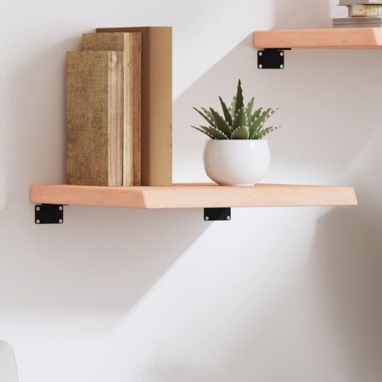 vidaXL Vegghylle 40x40x4 cm ubehandlet heltre eik