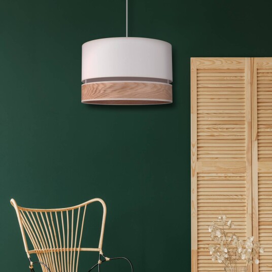 Euluna Levo hengelampe Ø 40 cm ask/ecru Euluna Levo hengelampe Ø 40 cm ask/ecru