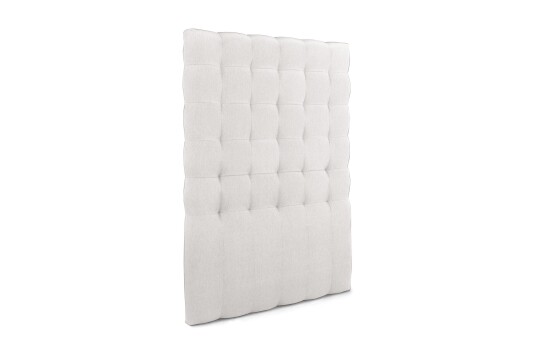 Sengegavl Relax 120 cm Rutemønstret Høy Beige